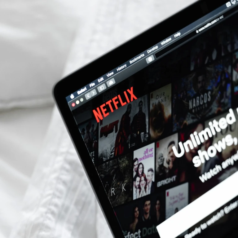 NetFlix HomePage on Laptop