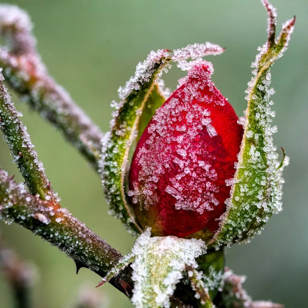 Frozen Rose Bud