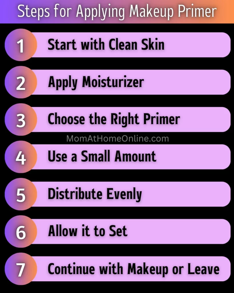 Steps for Applying Makeup Primer
