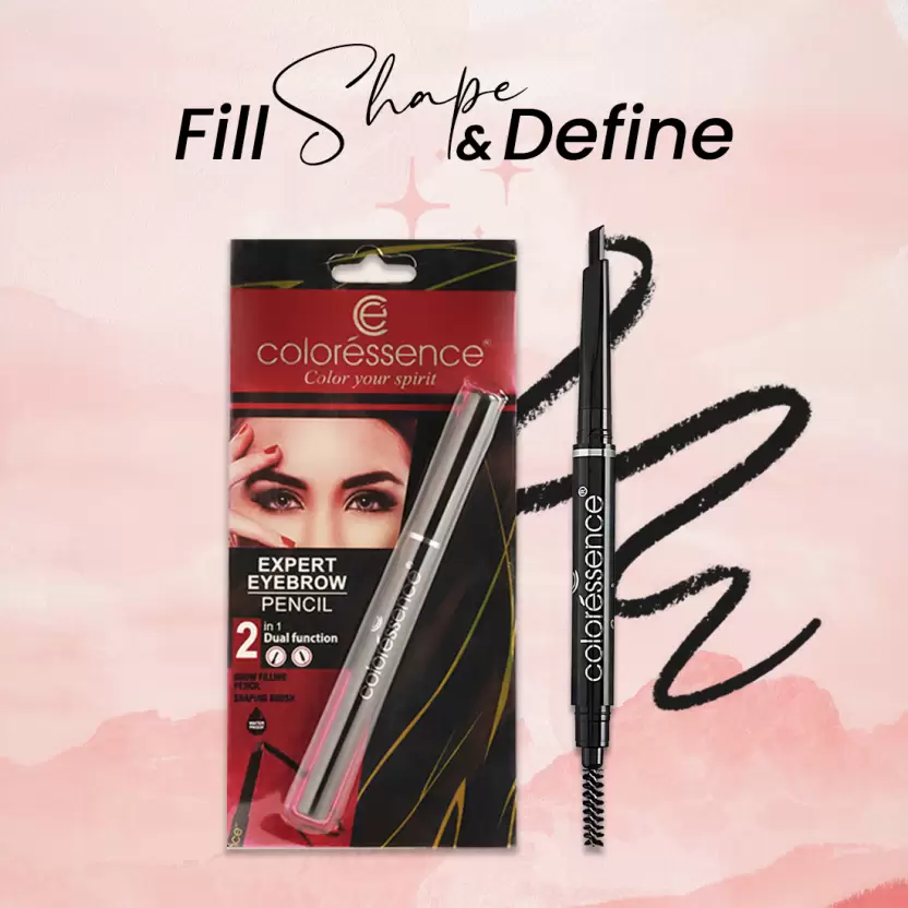 COLORESSENCE Expert Brow Pencil-2 in 1-Black