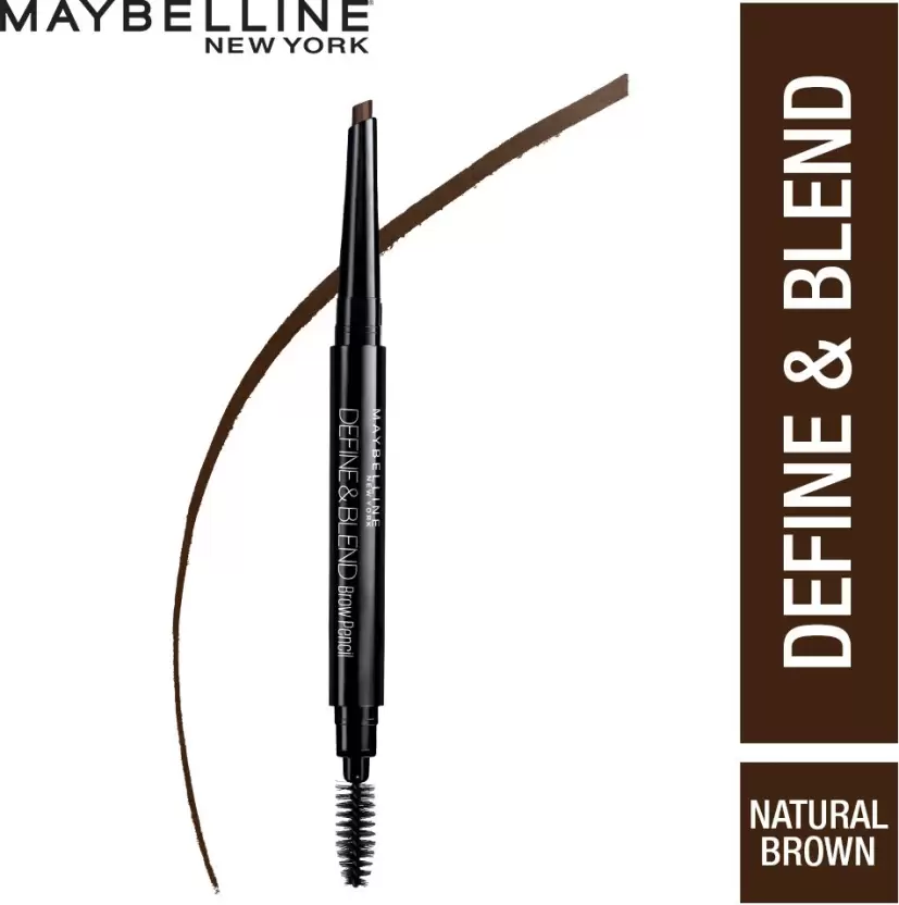 MAYBELLINE NEW YORK Define & Blend Brow Pencil With Spoolie-Natural Brown