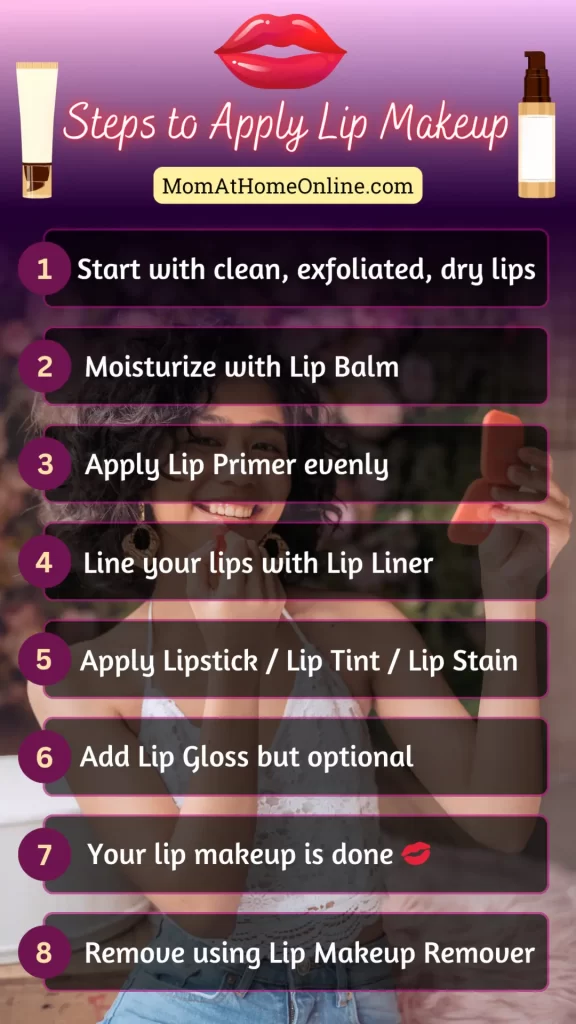 Steps to Apply Lip Makeup